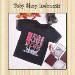 large LK084 T shirt Levis 501 55 hitam